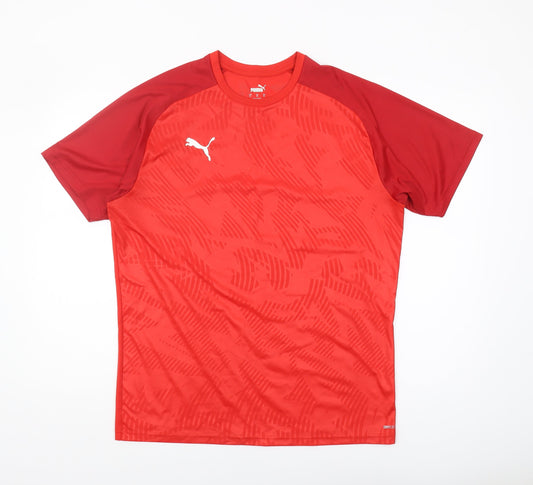 Puma Men's Red Short Sleeve T-Shirt - L