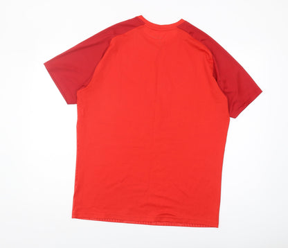 Puma Men's Red Short Sleeve T-Shirt - L