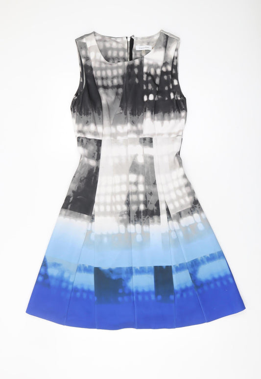 Calvin Klein Women's Multicoloured Fit & Flare Dress