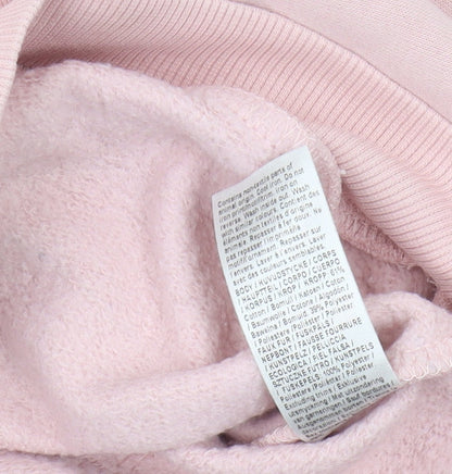 River Island Girls Pink Fur Trim Sweatshirt 7-8 Years