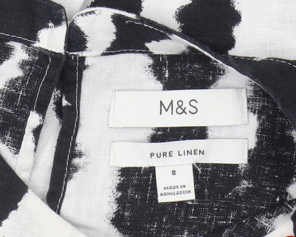 Womens UK Size 8 Marks and Spencer Black  Blouse