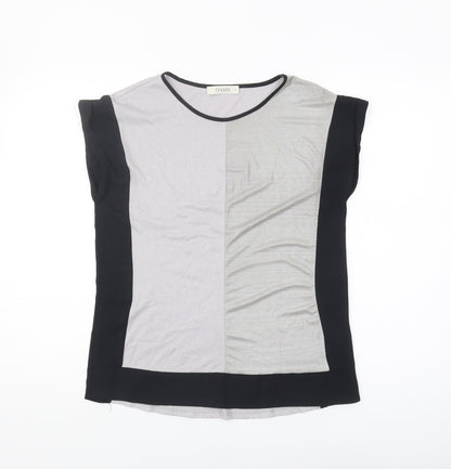 Womens UK Size S Oasis Multicoloured Basic T-Shirt