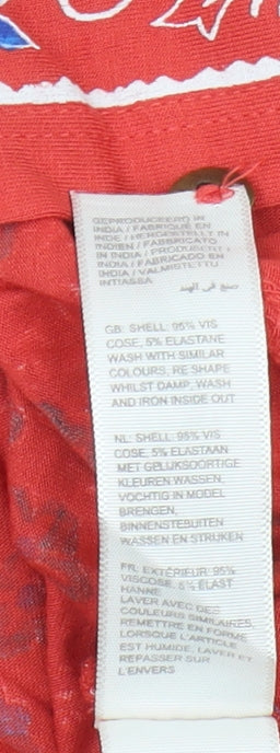 Womens UK Size 12 Fat Face Red Tunic Blouse