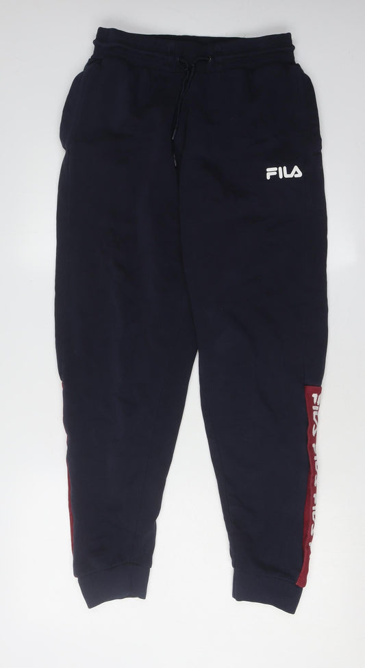 Fila Men's Black Jogger M - Casual Elastic Waist