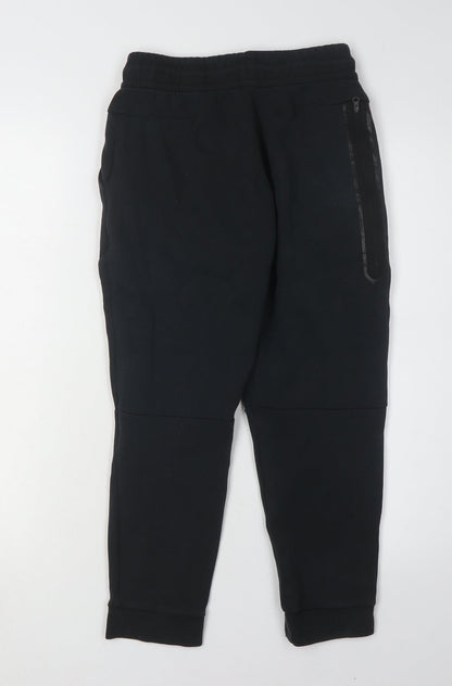 Nike Boys Black Jogger Trousers M Elastic Waist Casual
