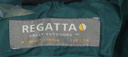 Mens UK Size M Regatta Green Rain Coat