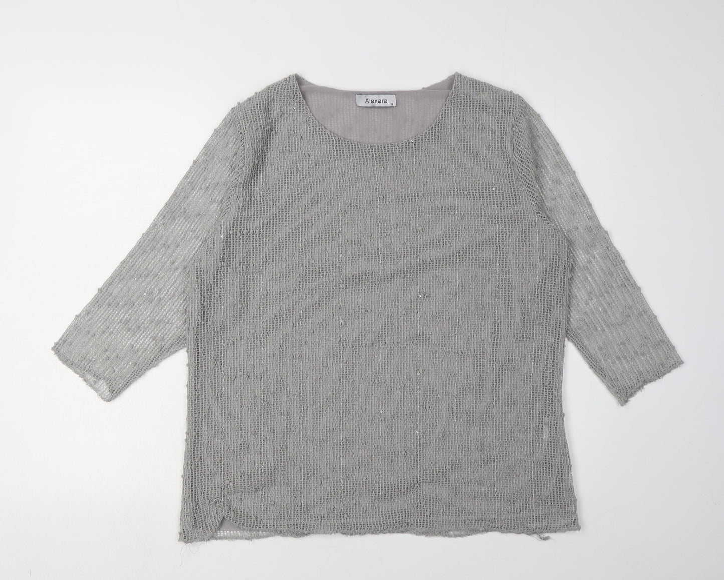 Womens UK Size 16 Alexara Grey  Blouse