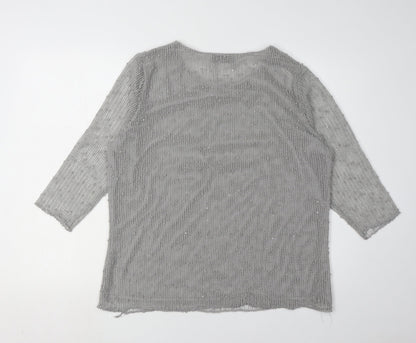Womens UK Size 16 Alexara Grey  Blouse