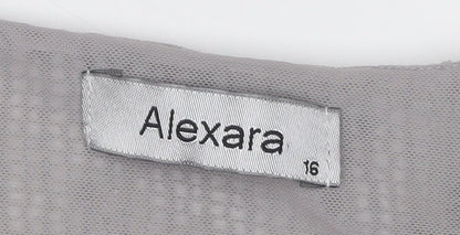 Womens UK Size 16 Alexara Grey  Blouse