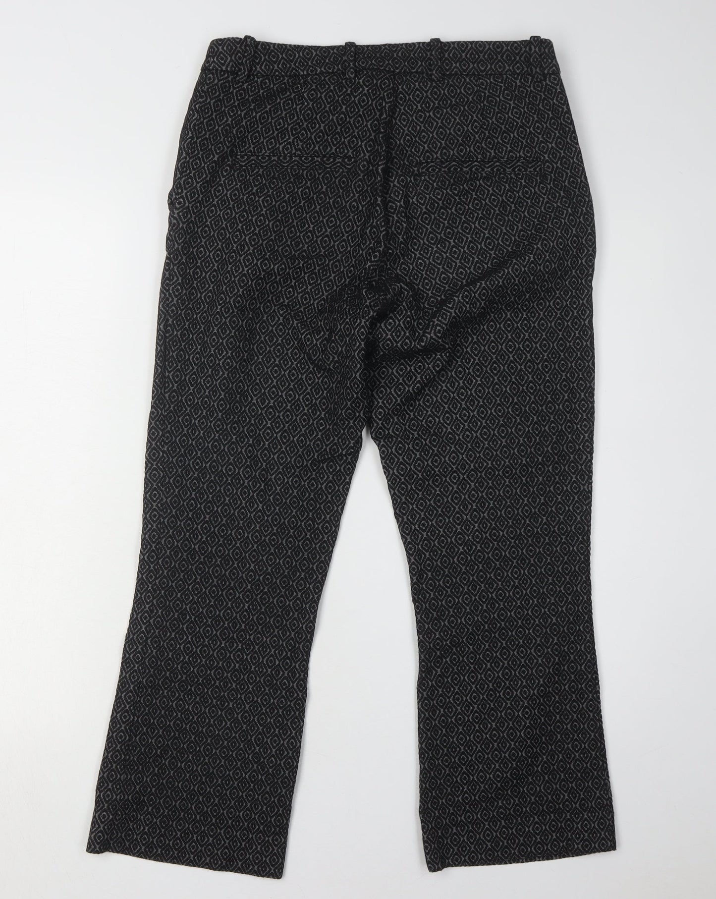 Womens UK Size 10 H&M Regular Fit Casual Workwear Black Trousers