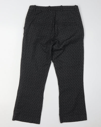Womens UK Size 10 H&M Regular Fit Casual Workwear Black Trousers