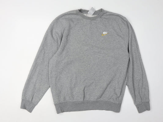 Unisex Adults UK Size S Nike Grey Pullover Sweatshirt