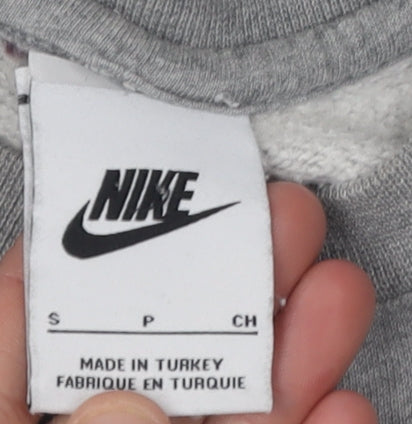 Unisex Adults UK Size S Nike Grey Pullover Sweatshirt