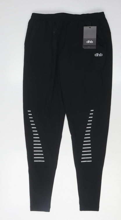 dhb Men's Black Jogger Trousers M - Running Activewear