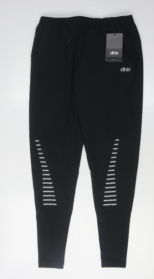 dhb Men's Black Jogger Trousers M - Running Activewear