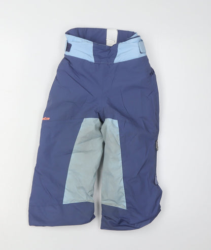 Decathlon Girls' Blue Snow Pants 3-4 Years Skiing Trousers