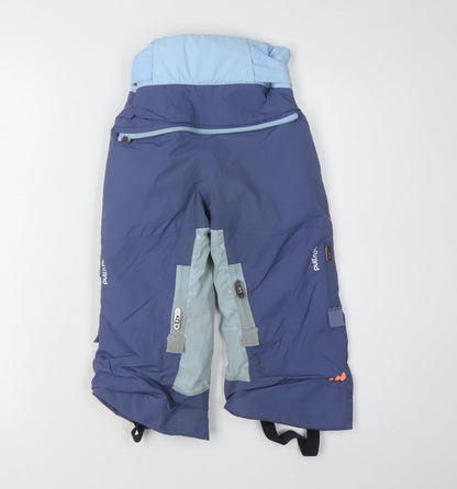 Decathlon Girls' Blue Snow Pants 3-4 Years Skiing Trousers