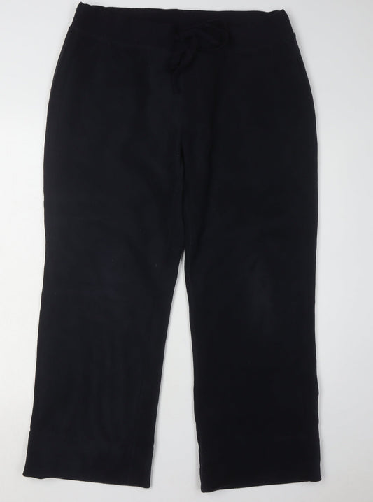 Lands' End Men's Black Sweatpants L – Casual Comfort