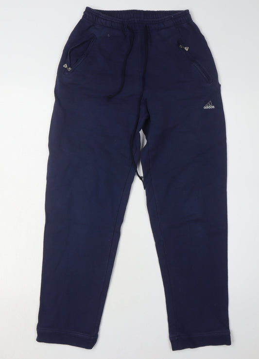 Womens UK Size XS adidas Regular Fit Jogger Blue Trousers