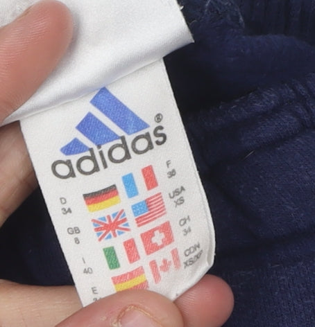 Womens UK Size XS adidas Regular Fit Jogger Blue Trousers