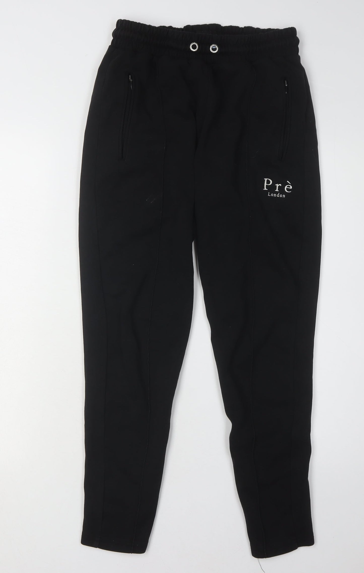 Prè London Black Jogger Trousers, Small, Unisex, Casual
