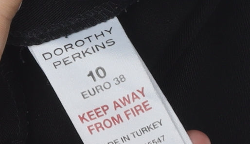 Womens UK Size 10 Dorothy Perkins   Black Trousers