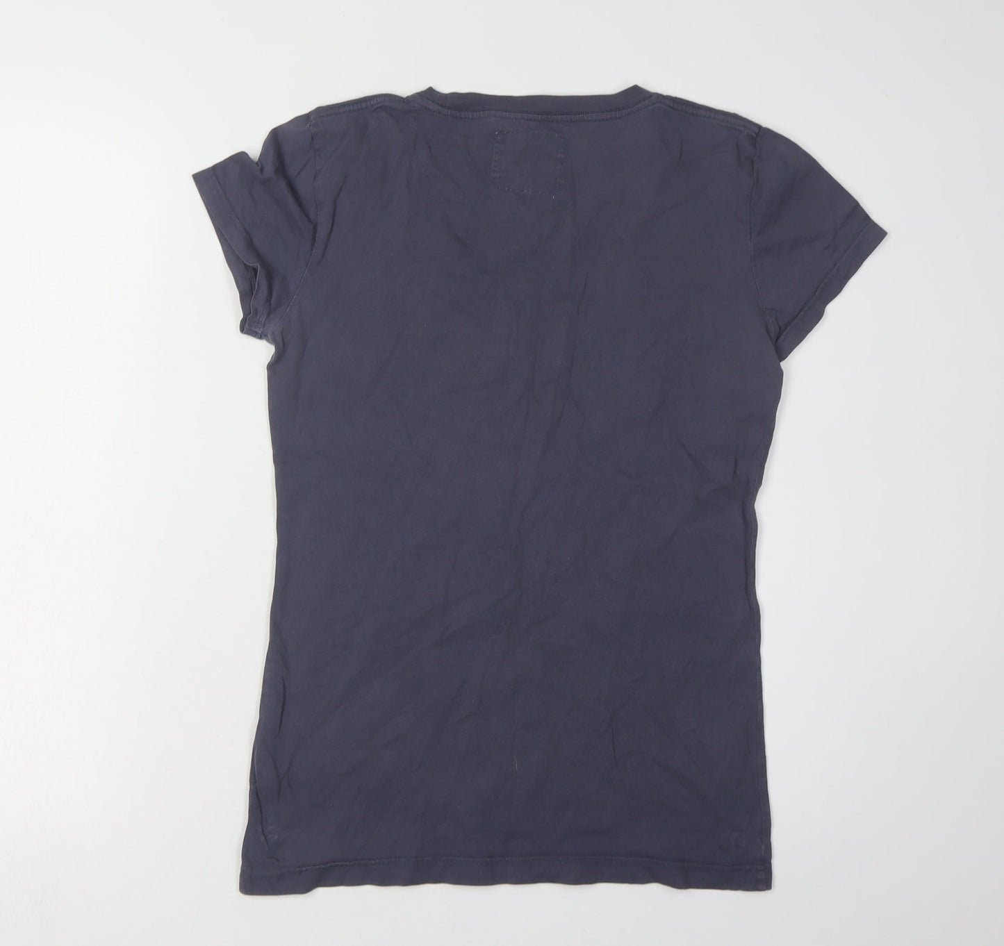 Jack Wills Women's Blue Crew Neck T-Shirt Size 10