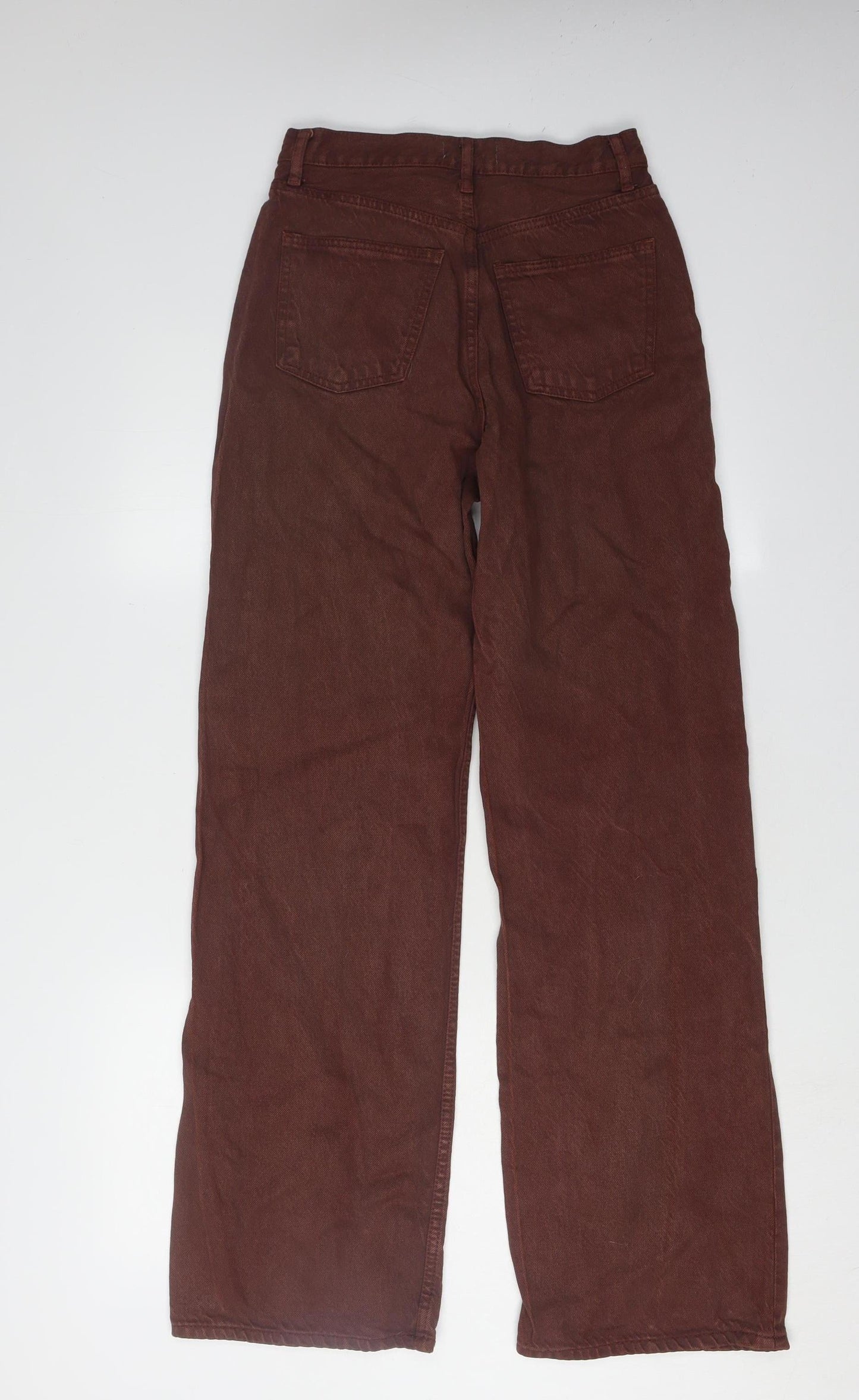 Zara Women's Wide-Leg Brown Jeans Size 6
