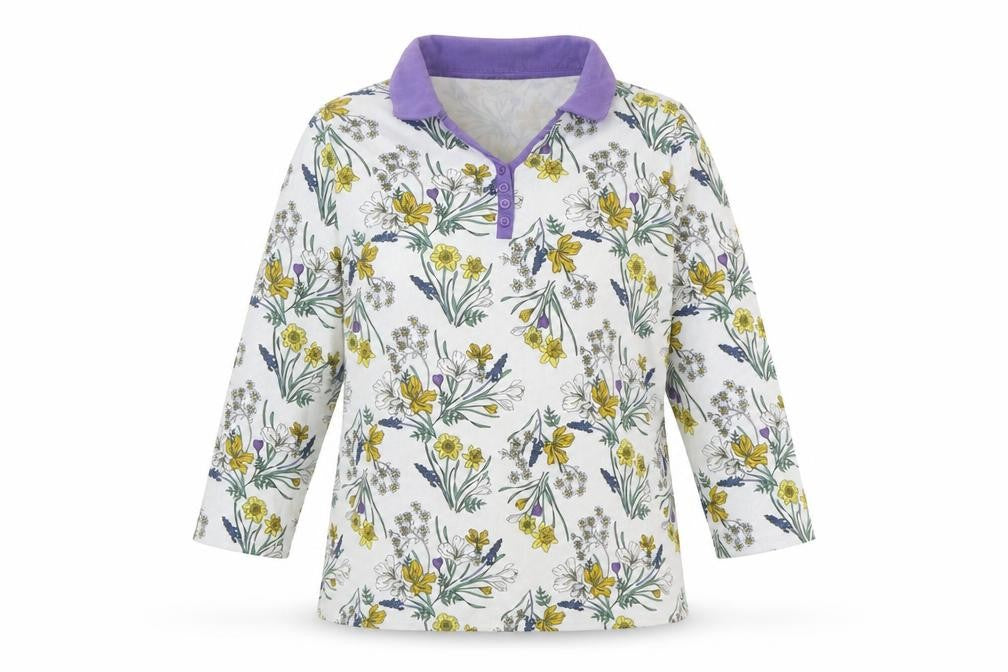 Womens UK Size L Isle Essentials Multicoloured  Button-Up