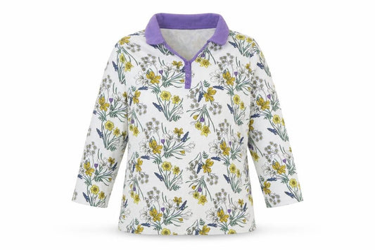 Womens UK Size L Isle Essentials Multicoloured  Button-Up