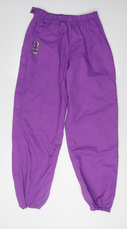 Francital Women's Purple Activewear Trousers XL Regular Fit