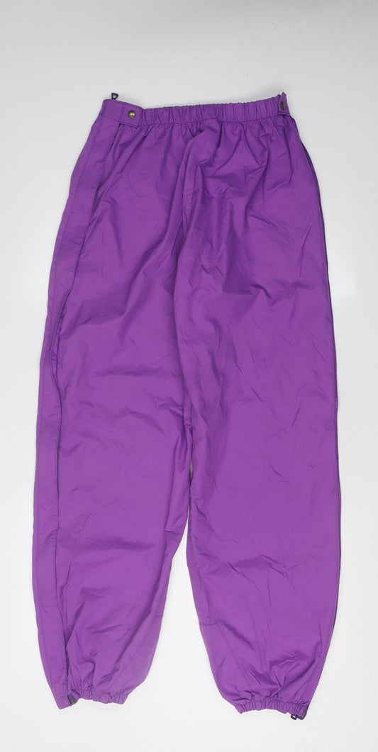 Francital Women's Purple Activewear Trousers XL Regular Fit