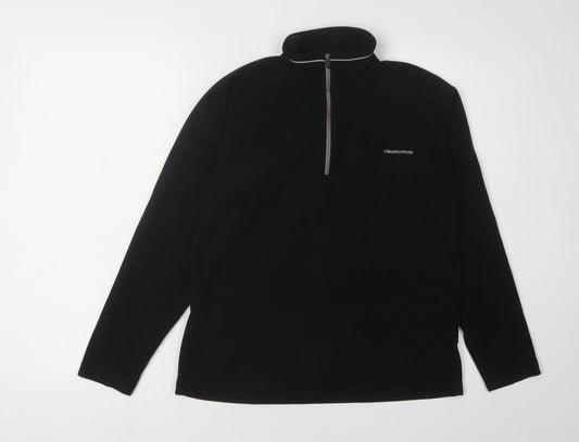 Craghoppers Women's Black High Neck Fleece Sweatshirt, Size 10