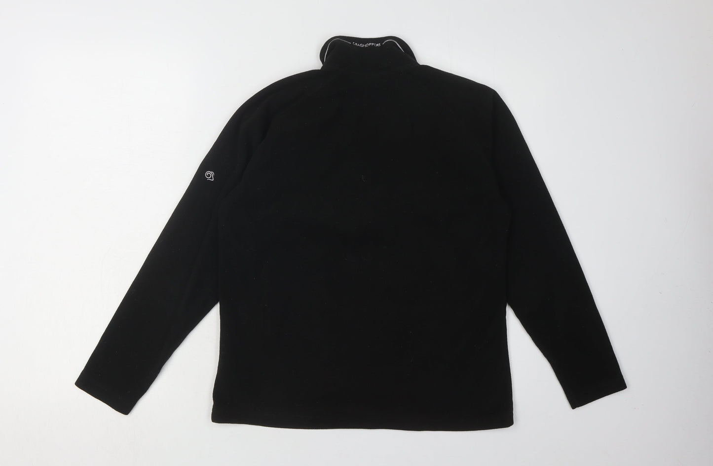 Craghoppers Women's Black High Neck Fleece Sweatshirt, Size 10