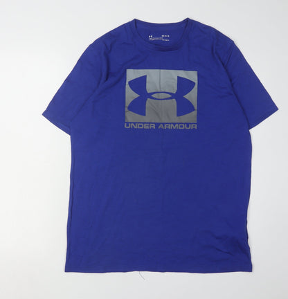 Under Armour Men's Blue Graphic T-Shirt M Relaxed