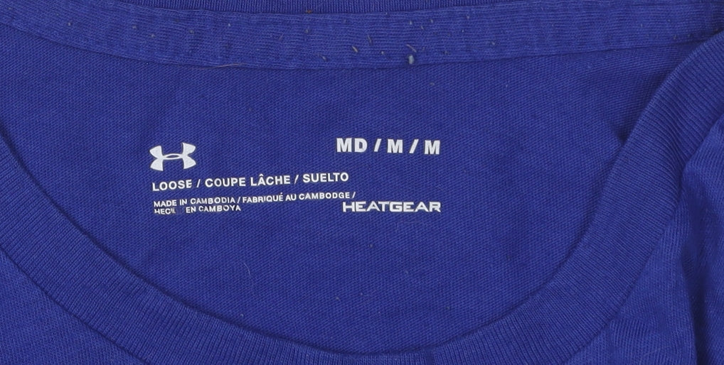 Under Armour Men's Blue Graphic T-Shirt M Relaxed