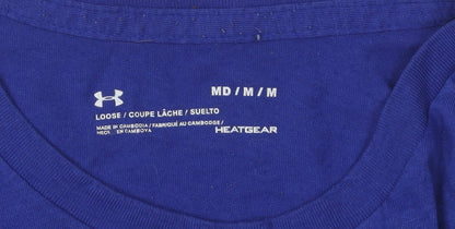 Under Armour Men's Blue Graphic T-Shirt M Relaxed