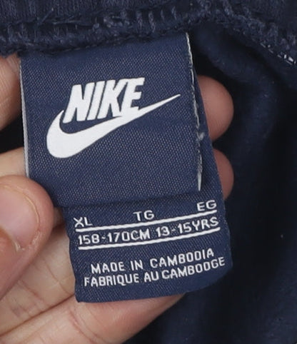 Nike Boys Blue XL Jogger Trousers Elastic Waist