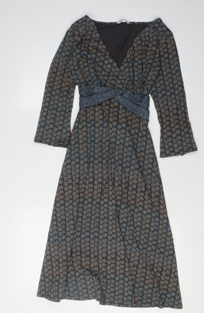 On Whistle Stuff Women's Multicoloured Wrap Dress, Size 10