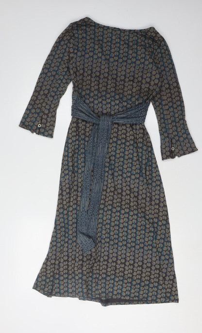 On Whistle Stuff Women's Multicoloured Wrap Dress, Size 10