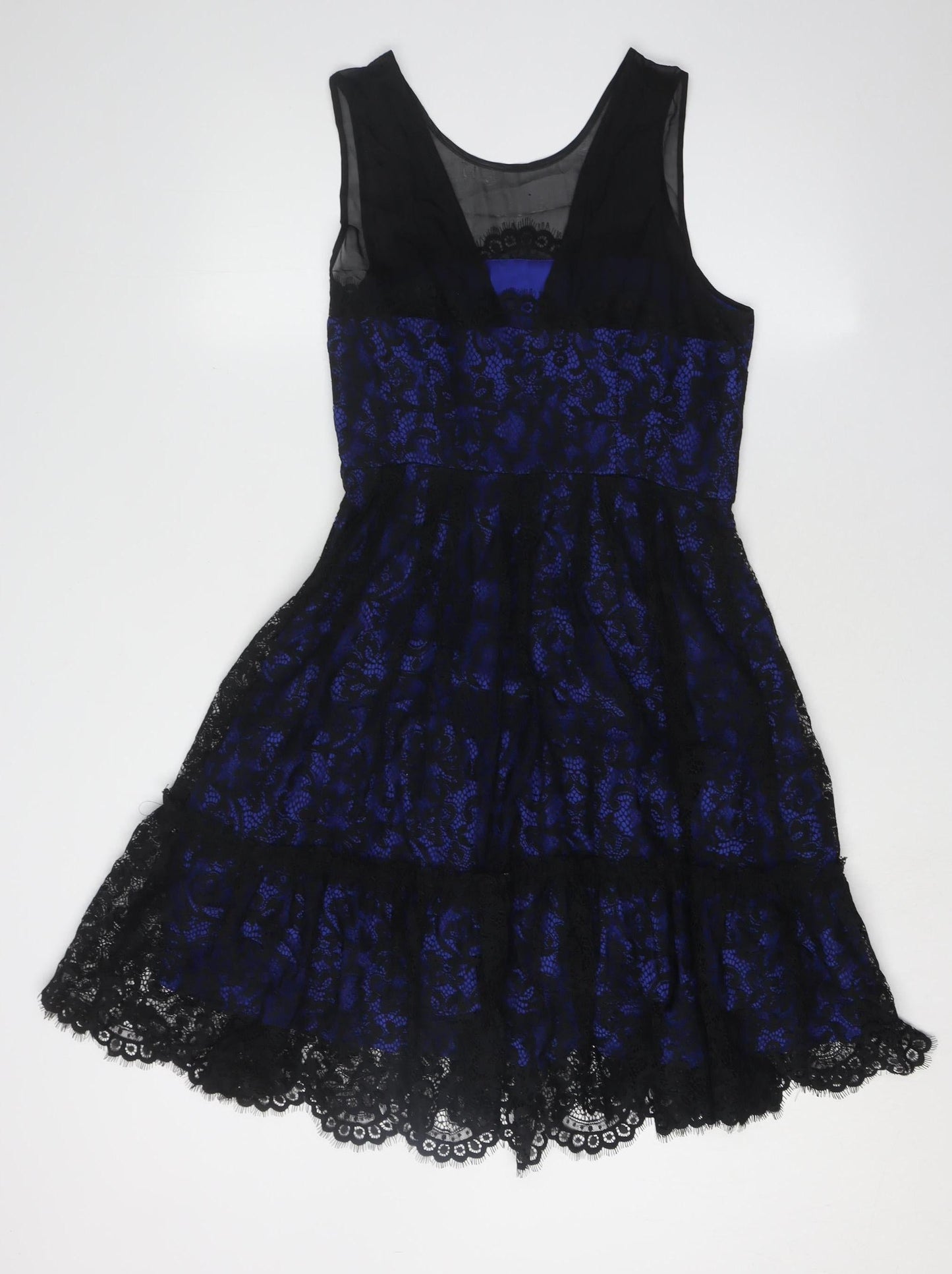 Moulinette Soeurs Women's Blue Black A-Line Dress
