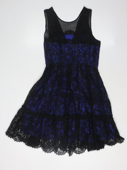 Moulinette Soeurs Women's Blue Black A-Line Dress