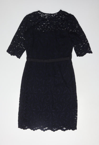 Hobbs Women's Black Lace Dress Size 12 Formal