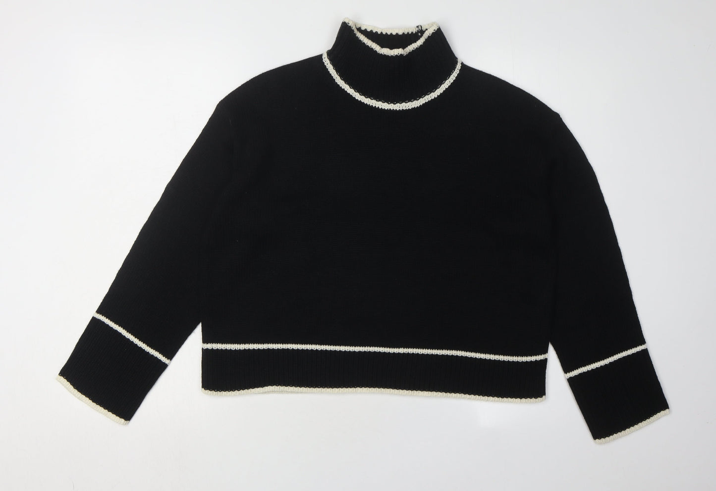 Womens UK Size S Brave Soul Black Pullover Jumper