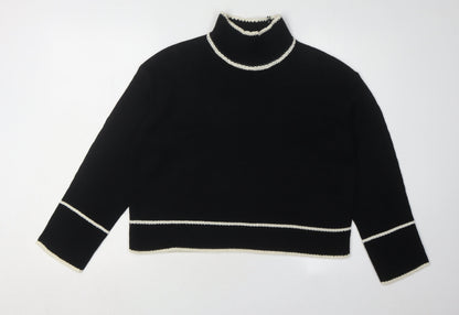 Womens UK Size S Brave Soul Black Pullover Jumper