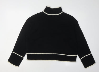 Womens UK Size S Brave Soul Black Pullover Jumper