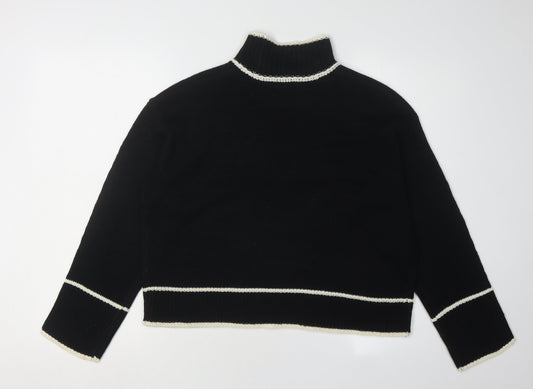 Womens UK Size S Brave Soul Black Pullover Jumper