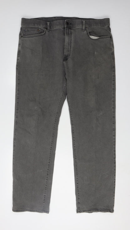 Marks and Spencer Men's Grey Regular Jeans 40