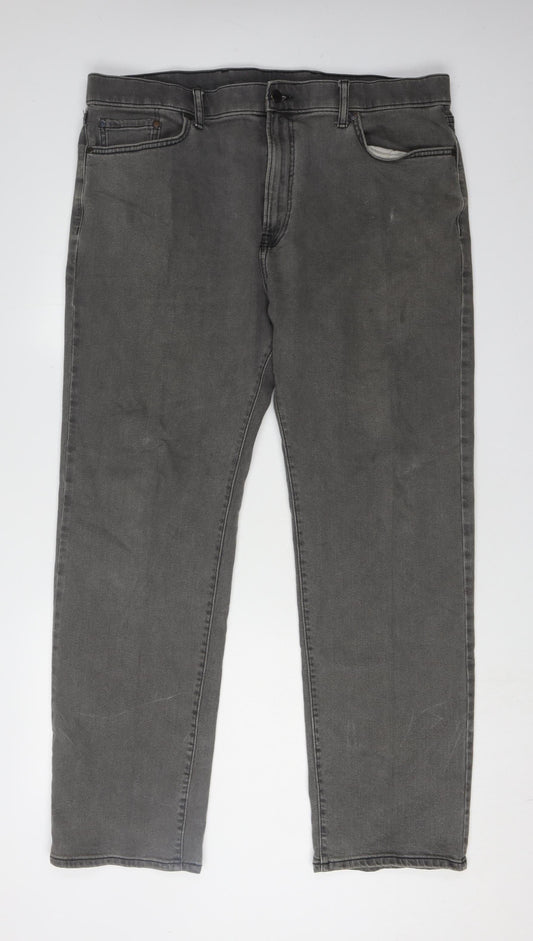 Marks and Spencer Men's Grey Regular Jeans 40