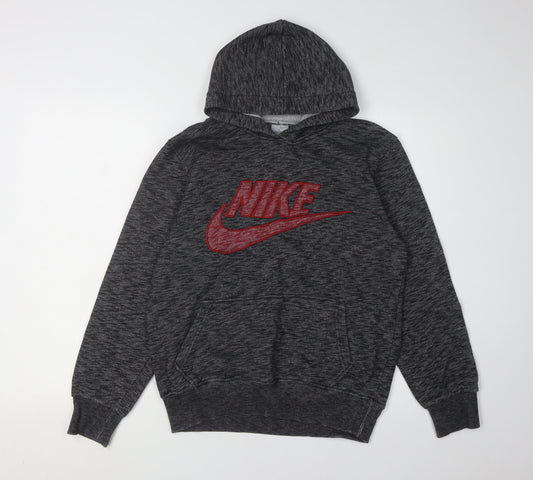 Nike Unisex Black Pullover Hoodie L Size